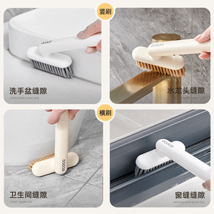 Brosse de nettoyage rotative Ecoco pour les interstices, avec poils en nylon rigide, pour les joints de carrelage de salle de bain - Product Image 5