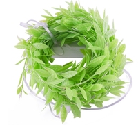 TSINYE Plante Artificielle Feuille Verte De Noël Halloween Vacances Chaîne Led Éclairage Intérieur Extérieur Fée Lumières Rideau Lampe