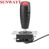 Mini joystick d'arcade de vol 8 directions avec micro-interrupteur et boutons de tir supérieurs