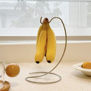 Support moderne pour bananes - Support de rangement pour fruits avec <span class=keywords><strong>crochet</strong></span> en acier inoxydable pour garder les bananes fraîches sur le comptoir de cuisine - Product Image 4