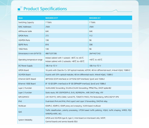 Nuevo MA5800-X2 2U 10G OLT GPON FTTH 4*10GE Uplink al Mejor Precio, Puerto Uplink USB MA5800-X2 - Product Image 2