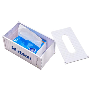 Nuovo Porta Fazzoletti a Forma di Container, Ornamenti e Regali Creativi per Ufficio - Product Image 6