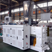 Extrudeuses à double vis coniques en PVC plastique haute efficacité SJSZ 65/132 SJSZ80/156 SJ92/188 SJ110/200