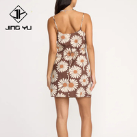 Robe d'été en coton biologique de haute qualité, à imprimé tendance, cintrée, sur mesure