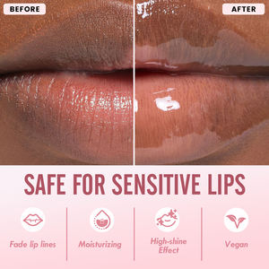 Tinte Labial Transparente Hidratante de Larga Duración con Aroma a Fruta en 6 Tonos, Aceite Labial Líquido Hidratante para Labios Voluminosos, Vegano - Product Image 4