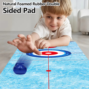 Bán Buôn Tùy Chỉnh Xách Tay Mini Bàn Trò Chơi <span class=keywords><strong>3</strong></span>-Trong-<span class=keywords><strong>1</strong></span> Trường Học Và Gia Đình Shuffleboard Curling Bowling Set Với Đồ Chơi Quả Bóng - Product Image 5