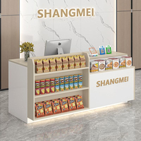 Petite table de comptoir pour magasin, supermarché, bar, caisse enregistreuse, étagère, bureau d'accueil