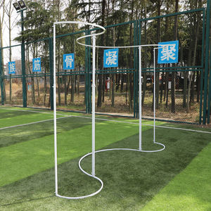 Support de toile de fond incurvé en métal moderne et réglable - Cadre pour <span class=keywords><strong>rideau</strong></span> de perles et de sequins suspendus pour la décoration de mariage et d'événements - Product Image 3