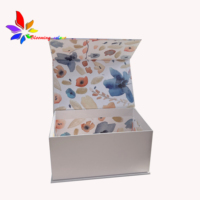Boîte d'emballage de vase en carton avec fermeture magnétique de luxe, couleur assortie, avec couverture en papier, insert en mousse, boîte cadeau en papier de vente au détail