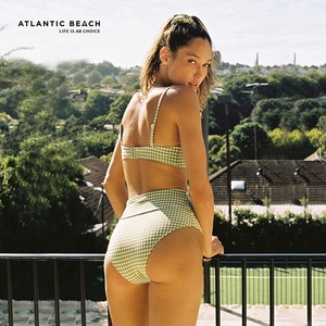 Maillot de bain une pièce à carreaux style rétro idyllique français pour femme, respirant et écologique, collection <span class=keywords><strong>Atlantic</strong></span> Beach OEM/ODM - Product Image 3