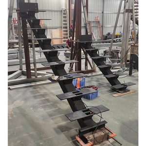 Gaobo hiện đại lan can kính cầu thang màu Đỏ sồi trắng gỗ sồi rắn bước trong nhà đúc sẵn nổi Carbon thép tấm cầu thang - Product Image 6