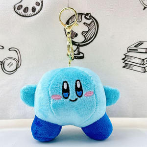 Anime Kawaii Linda estrella <span class=keywords><strong>Kirby</strong></span> colgante de peluche amarillo de dibujos animados muñeca de juguete llavero colgante Regalo de Cumpleaños de Navidad para niños - Product Image 6