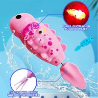 Bon marché Robot de natation alimenté par batterie chats animaux de compagnie Jouet de bain poisson de simulation électronique avec lumières LED