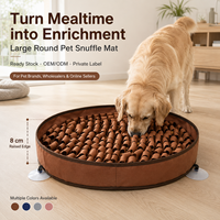 Tapis de recherche de nourriture pour animaux de compagnie en gros, en nylon doux à tissage dense, design arche ronde, pour alimentation lente et soulagement du stress, pour chiens et chats