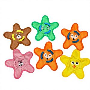 Jouet interactif en polaire Pet Star avec étoiles multicolores 23 cm - Product Image 1