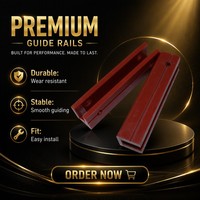 Doublure de patin de guidage d'ascenseur rouge 140x10mm pour rail de guidage du contrepoids de cabine d'ascenseur