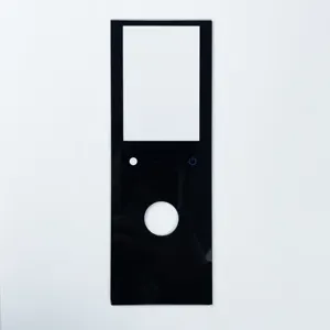 Black silk screen printing glass smart lock glass lcd door access glass touch control switch panel cover