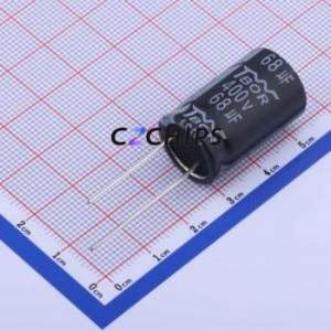 CG680MOD25BP Through-Hole <b>Aluminum</b> <b>Electrolytic</b> <b>Capacitor</b> Through hole,D16xL25mm 68uF 20% 400V 300mA-120kHz - Product Image 1