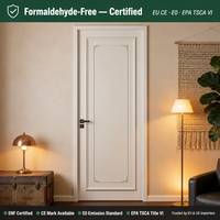 Puerta de Madera Personalizada al por Mayor, Estilo Francés, Puerta Interior de Lujo, Certificación E0 ENF, Chapa de Roble, MOQ Amigable