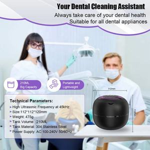 Caja de <span class=keywords><strong>Limpieza</strong></span> Sónica Multifunción a Precios de Fábrica, Limpiador de Protectores Bucales Digital Portátil Mini de Alta Frecuencia para el Hogar - Product Image 3