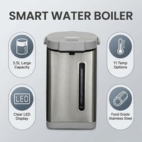 Thermopot Électrique 5 Litres pour Usage Domestique et Commercial, Bouilloire Numérique avec Thermostat, Distributeur d'Eau Chaude, Chauffe-Eau Électrique