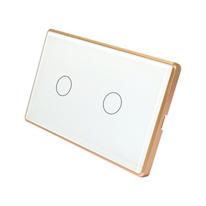 Graffiti Wifi Metal Frame Smart Touch Switch 10A 220V AC Tempered Glass Panel With Voice <b>Control</b> Timer Function - Product Image 1