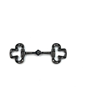 حذاء حريمي ذو قوس أسود مزين بأحذية زفاف معدنية أنيقة مزينة بإبزيم - Product Image 4