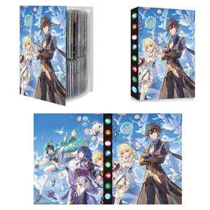 Album de cartes Genshin Impact Lumine <span class=keywords><strong>Morax</strong></span> Beelzebul 240 cartes Livre de cartes Anime Carte Porte-lettres Classeur Carnet de collection Dossier - Product Image 2