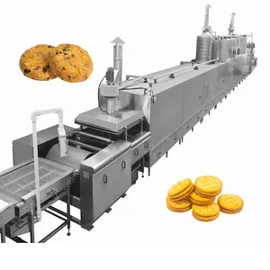 2024 Shanghai Sien otomatik Waffle makinesi endüstriyel döner bisküvi makinesi