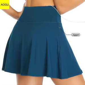 高腰运动高尔夫裙跑步锻炼运动短裤女子网球裙 - Product Image 3