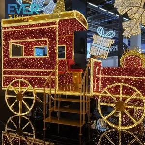 귀여운 거리 장식 조명 분리형 3d 토마스 기차 모티브 라이트