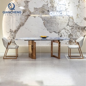 Bàn Ăn Đá Hoa Cương Đá Hoa Cương Vàng Không Gỉ Sang Trọng Sản Xuất Đồ Nội Thất Ăn Tối Lấp Lánh Trung Quốc - Product Image 2