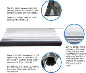 Remorque de camping-car durable, remplacement de l'<span class=keywords><strong>auvent</strong></span> <span class=keywords><strong>en</strong></span> vinyle <span class=keywords><strong>pour</strong></span> camping-car - Product Image 5