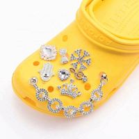 Breloques de chaussures Bling de créateur en gros, accessoires de luxe pour sabots, breloques Bling pour sabots de créateur