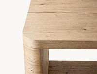 Table basse moderne haut de gamme, style américain, placage bois, mobilier de maison personnalisable