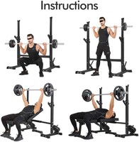 ONESTARSPORTS-Equipo de gimnasio en casa, mancuerna ajustable, soporte para sentadillas, Banco de entrenamiento eléctrico, estante de sentadillas