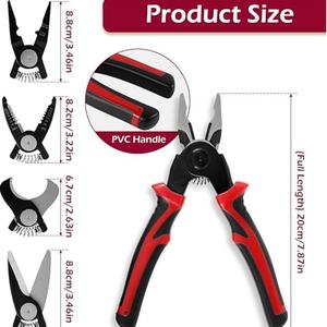 2025 QingOu gran oferta 5 1 Juego <span class=keywords><strong>de</strong></span> Herramientas <span class=keywords><strong>de</strong></span> alicates <span class=keywords><strong>de</strong></span> electricista cortador Pelacables <span class=keywords><strong>de</strong></span> Conductor <span class=keywords><strong>de</strong></span> <span class=keywords><strong>cobre</strong></span> multifuncional vida útil <span class=keywords><strong>de</strong></span> 10 años - Product Image 6