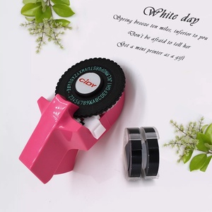 Ruban adhésif pour étiquettes en relief 3D, 3 m, compatible avec les imprimantes d'étiquettes en relief MOTEX et <span class=keywords><strong>DYMO</strong></span> - Product Image 1