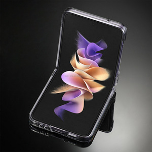 Accessoires PC Clair En Vrac En Gros Transparent Dur Mobile Couverture Arrière Téléphone Portable Cas pour Samsung Z Flip 4 - Product Image 5