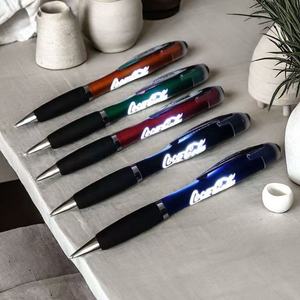 Jinfusi OEM özel Logo ile Led ışık Up hediye yumuşak dokunmatik ekran kalemi, Logo ile Stylus promosyon tükenmez kalem - Product Image 5
