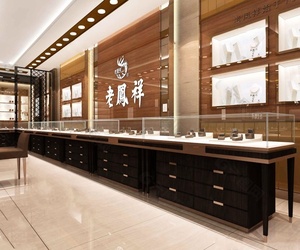 <span class=keywords><strong>ร้าน</strong></span>ขายเครื่องประดับที่กำหนดเองตู้แสดงเครื่องประดับโลหะแสดงตู้โชว์กระจกสำหรับร้านค้า - Product Image 1