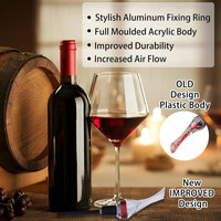 Aérateur de vin de qualité supérieure qui se fixe à la bouteille pour améliorer la saveur, verseur aérateur pour bouteilles de vin, bec verseur décanteur
