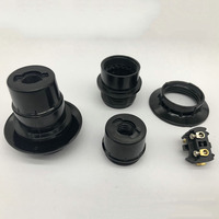 Venta directa de fábrica E14 baquelita autoblocante soporte de lámpara de medio diente enchufe de luz E14 baquelita