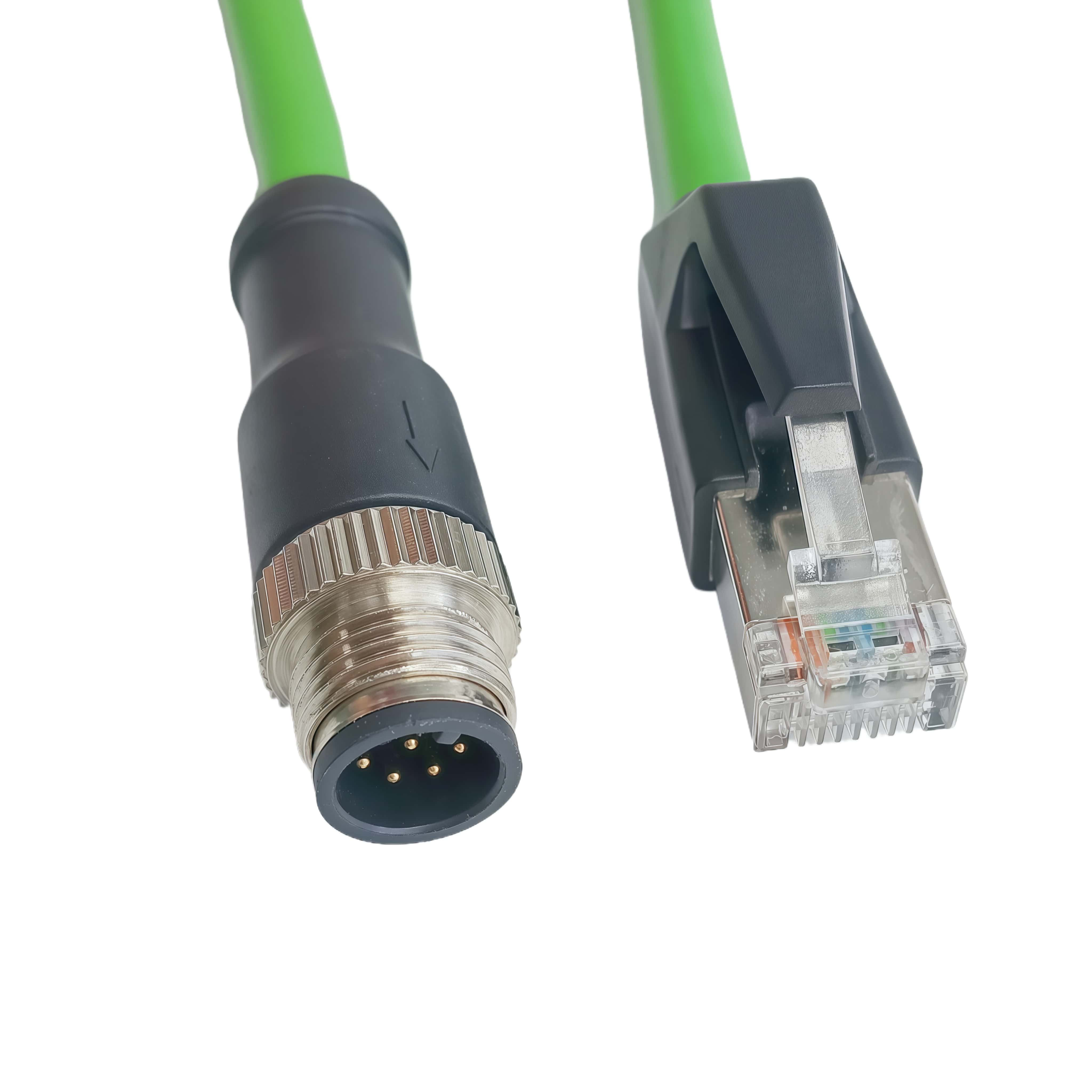 8Pin A-CODE ชายกับชาย RJ45