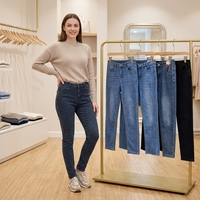 Jeans d'hiver pour femmes d'occasion en gros, déstockage, pantalons en denim épais usagés, triés à la main, vêtements d'occasion à l'exportation