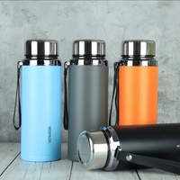 Termos Stainless Steel Kapasitas Besar Baru, Mug Bisnis Premium, Pemisah Teh dan Air untuk Kantor, Botol Air Bergaya, Terisolasi