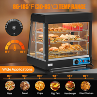 Vitrine Chauffante Commerciale Électrique de Comptoir pour Aliments Chauds, Pâtisseries et Snacks – Idéale pour Restaurants et Boulangeries