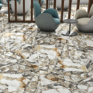 คอลเลกชันใหม่กระเบื้องพอร์ซเลนพิมพ์ดิจิตอลลายทองคำขนาด800X1600มม. กระเบื้องพอร์ซเลนสไตล์โมเดิร์นสำหรับโรงแรม - Product Image 1