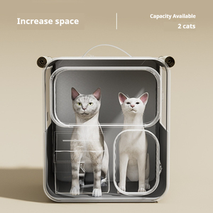 Sac à dos de transport pour animaux de compagnie 3-en-1, pliable, imperméable, avec roues amovibles, en toile respirante, pour chats et petits chiens - Product Image 3