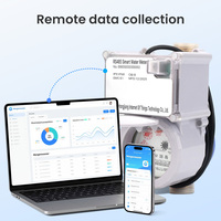Compteur d'eau intelligent LCD DN15 RS485 avec lecture à distance et fonction de prépaiement, système de mesure d'eau intelligent OEM ODM